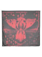 Alexander McQueen foulard Orchid Classic Skull - Noir