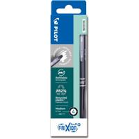 Pilot FriXion Ball Plus roller, medium, zwart, etui van 4 stuks