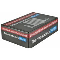 Wiesbaden Luxe Thermostatische Radiator Aansluitset Chroom Recht