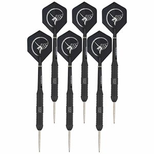 2x Set van 3 dartpijlen Core Plus Black Brass 26 grams