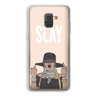 Slay All Day: Samsung Galaxy A8 (2018) Transparant Hoesje