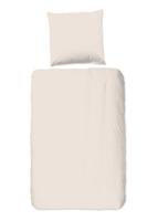 Good Morning Dekbedovertrek "uni dessin" - Zand - (135x200 cm) - Katoen