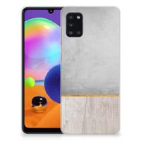 Samsung Galaxy A31 | Bumper Hoesje | Wood Concrete