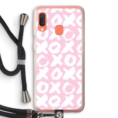 XOXO: Samsung Galaxy A20e Transparant Hoesje met koord