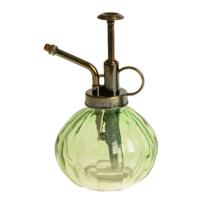 Plantenspuit/vernevelaar van glas - 200 ml - lichtgroen - 9 x 10 x 15 cm