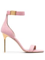 Balmain sandales Uma 105 mm en daim - Rose