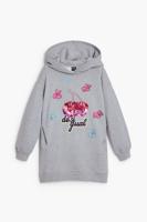 Jurk met capuchon en kersen - BLACK - 7/8