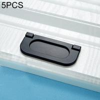 5 STKS 1052-64 eenvoudige kast deur handvat lade kast zink legering handvat (zwart)