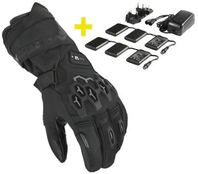 MACNA Rafino RTX 12V 3A kit, Verwarmde motorhandschoenen, Zwart
