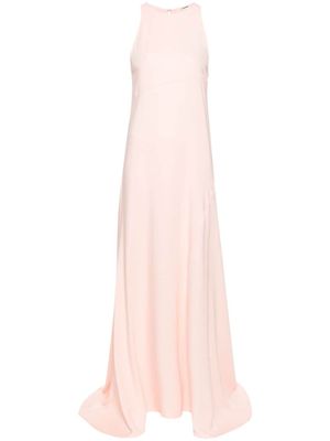 Jil Sander robe longue à design sans manches - Rose