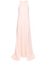 Jil Sander robe longue à design sans manches - Rose