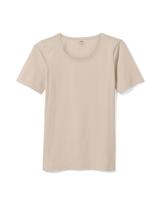 HEMA Dames T-shirt O-hals Korte Mouw Zand (zand)