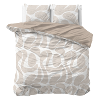 Dekbedovertrek Katoen - Curvo - Lits-Jumeaux (240x220 Cm) - Meerkleurig Katoen - - Sleeptime Pure - Dekbed-Discounter.nl