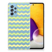 Samsung Galaxy A72 TPU bumper Waves Yellow