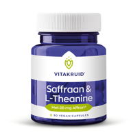 Vitakruid Saffraan 28 mg (Affron®) & L-Theanine Groene Thee 90