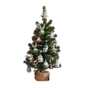 Kunstboom/kunst kerstboom inclusief kerstversiering 75 cm kerstversiering   -