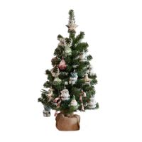 Kunstboom/kunst kerstboom inclusief kerstversiering 75 cm kerstversiering   - - thumbnail