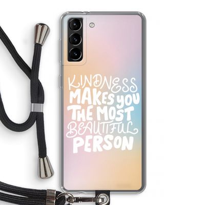 The prettiest: Samsung Galaxy S21 Plus Transparant Hoesje met koord