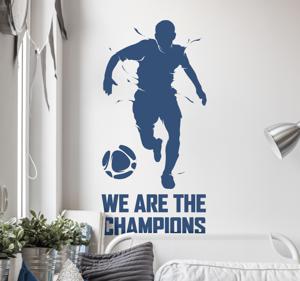 Muurstickers tienerkamer voetbal silhoutte