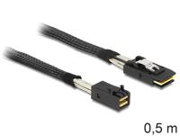 DeLOCK 83388 Serial Attached SCSI (SAS)-kabel 0,5 m Zwart