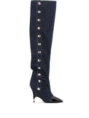 Giuseppe Zanotti bottes Harper en jean 110 mm - Noir