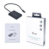 i-tec C31DUAL4KHDMI USB grafische adapter 3840 x 2160 Pixels Zwart - thumbnail