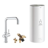 Kokendwaterkraan Grohe Red New Duo met U Uitloop en L Size Boiler Chroom - thumbnail