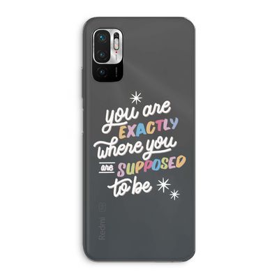 Right Place: Xiaomi Redmi Note 10 5G Transparant Hoesje