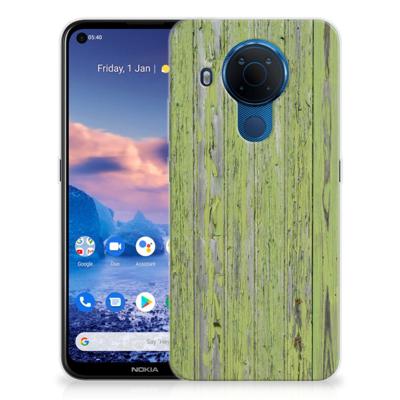 Nokia 5.4 | Bumper Hoesje | Green Wood