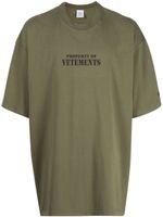 VETEMENTS t-shirt Property Of Vetements - Vert - thumbnail