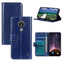 Nokia C21 Wallet Case met Magnetische Sluiting - Blauw