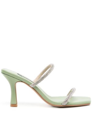 Senso sandales Umber I 90 mm en cuir - Argent
