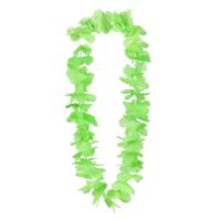 Toppers in concert - Hawaii krans/slinger - Tropische kleuren groen - Bloemen hals slingers - thumbnail