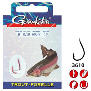 Gamakatsu Hook Bkd-3610N Trout 100 Cm 12-014 mm