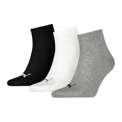 Sportsokken Puma QUARTER PLAIN 3P 701230337 882 Grijs 3 paar Schoenmaat 35-38