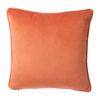 Kussen velvet - oranje - 45x45 cm