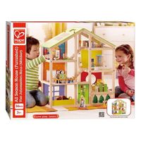Hape Houten 4 Seizoenen Poppenhuis Met Meubels Hape Houten 4 Seizoenen Poppenhuis Met Meubels