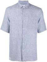 Sunspel chemise rayée en lin - Blanc