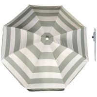 Parasol - Zilver/wit - D180 cm - incl. draagtas - parasolharing - 49 cm - Parasols - thumbnail