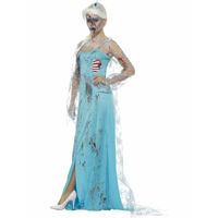Zombie ijsprinses Elsa kostuum voor dames 44-46 (L)  -