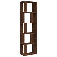 vidaXL Boekenkast 45x24x160 cm bewerkt hout bruin eikenkleur