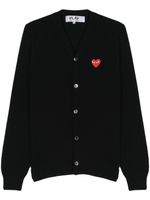 Comme Des Garçons Play cardigan en laine à patch cœur - Noir