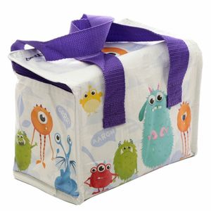 Kleine lunch koeltas Monstarz print 16 x 21 x 14 cm - 4,7 liter