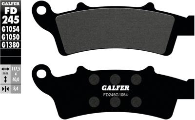 GALFER remblokken "fd245" brake pad fd245 g1054 organic