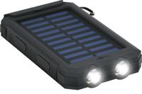 Goobay Goobay 49216 Solar Powerbank 8000 mAh, 2x USB-A Anschlüsse, LED-Anzeige, Schwarz 49216 Lader op zonne-energie Laadstroom zonnecel 200 mA 8000 mAh - thumbnail