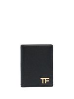 TOM FORD porte-cartes en cuir à plaque logo - Noir - thumbnail