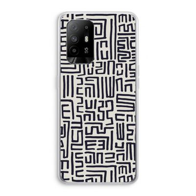 Moroccan Print: Oppo A94 5G Transparant Hoesje