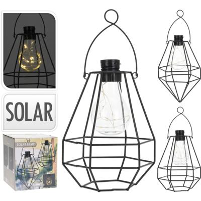 Basic Solar bulb led draadlantaarn zwart assorti