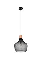 Trio Zwarte draadlamp Valeria Ø 33cm R31281932