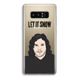 Let It Snow: Samsung Galaxy Note 8 Transparant Hoesje